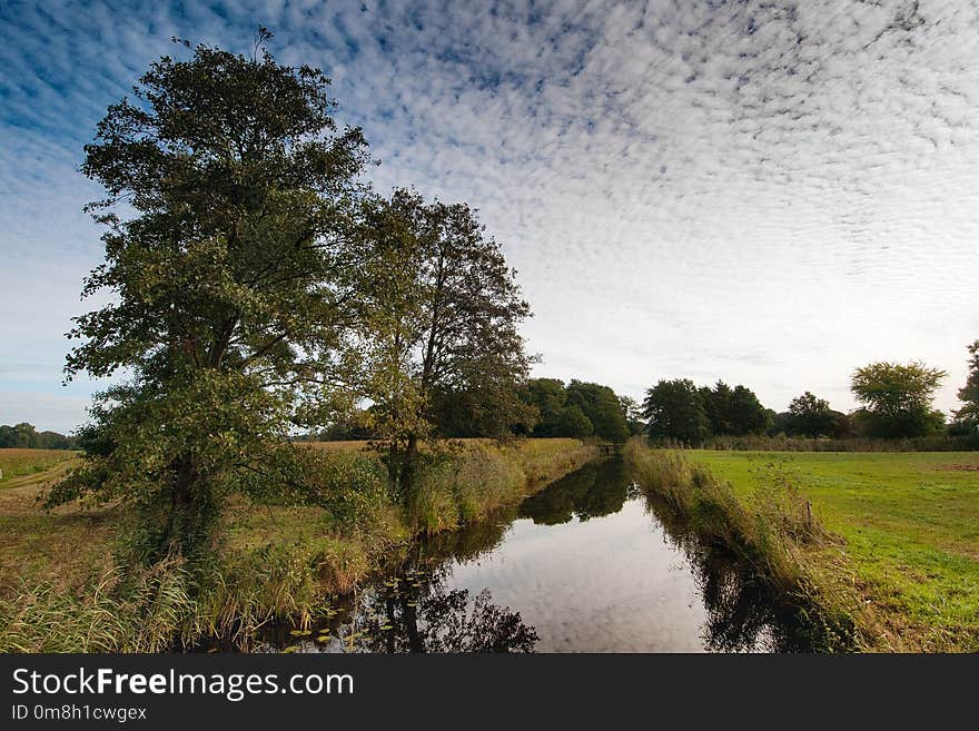 Waterway, Reflection, Sky, Water