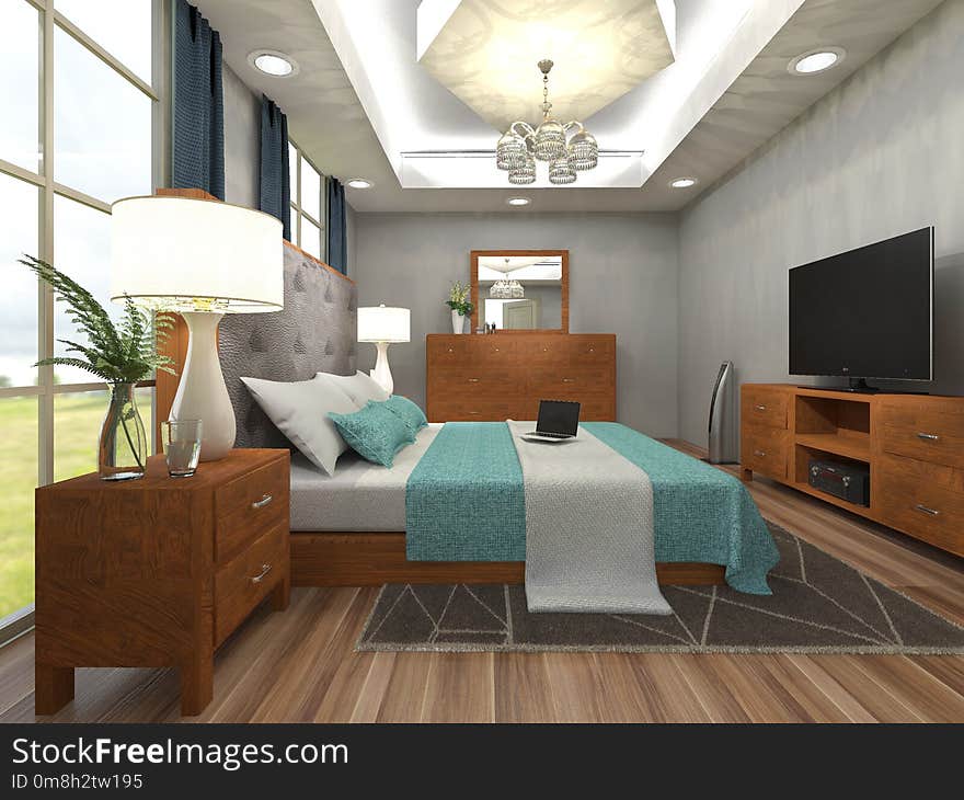 Room, Ceiling, Interior Design, Bed Frame