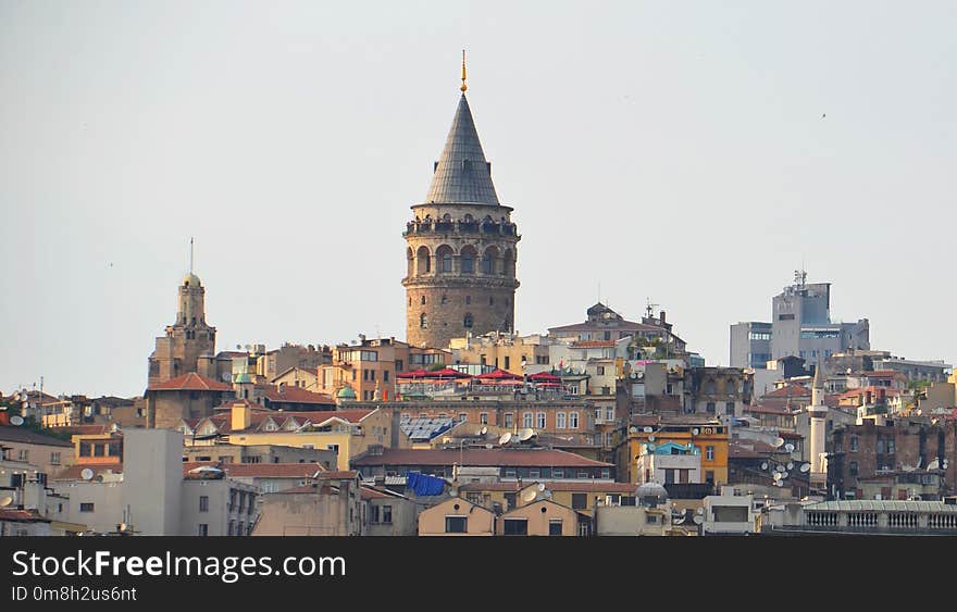 City, Landmark, Town, Skyline