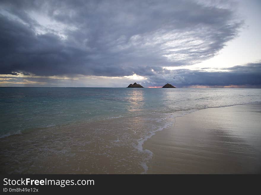 Sea, Sky, Cloud, Horizon