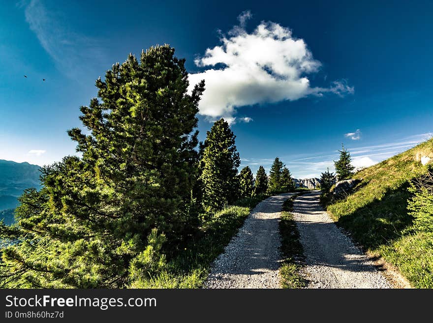 Sky, Nature, Cloud, Road