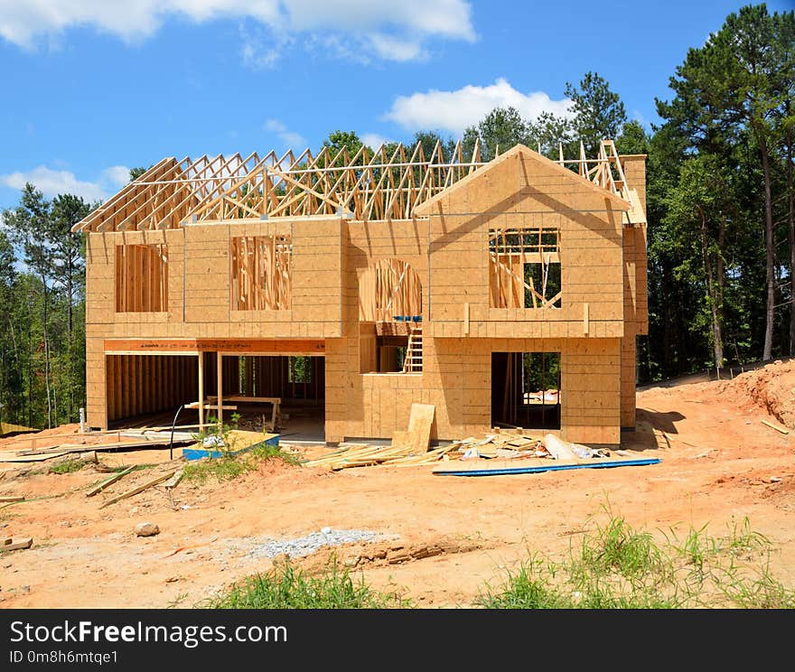 Home, House, Log Cabin, Construction