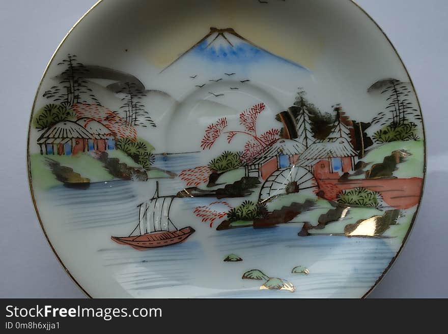 Porcelain, Dishware, Plate, Tableware