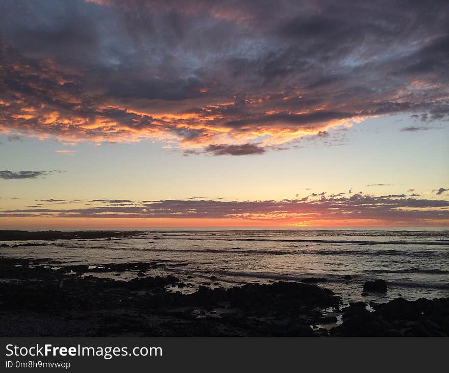 Sky, Horizon, Sea, Sunset