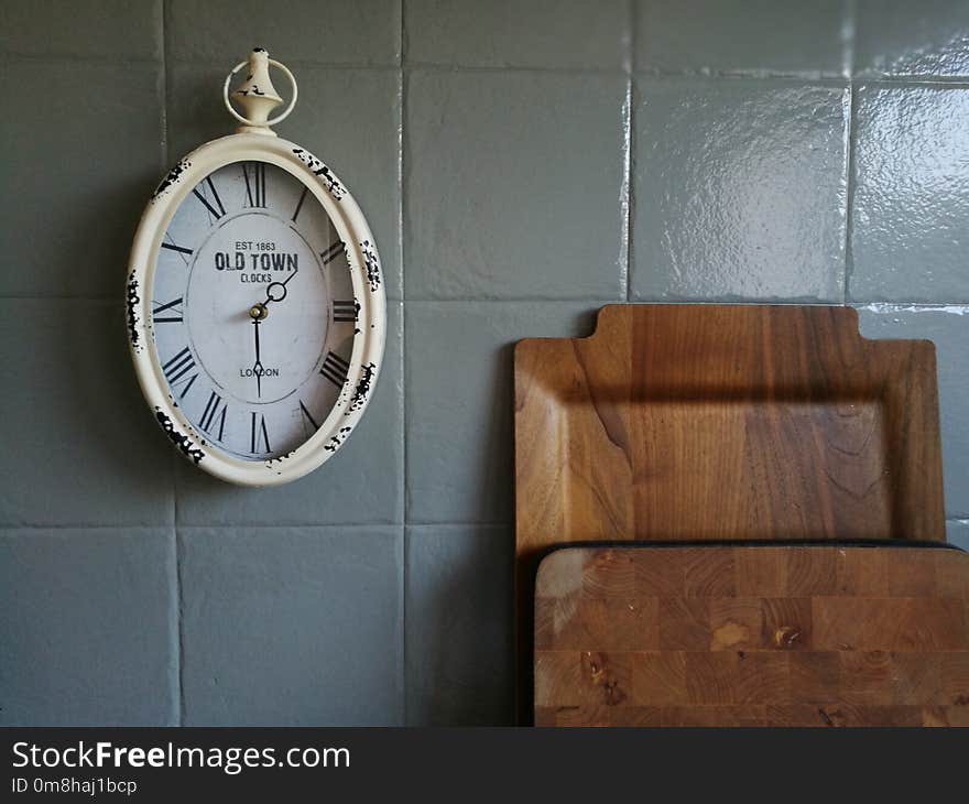 Clock, Product, Wood, Watch