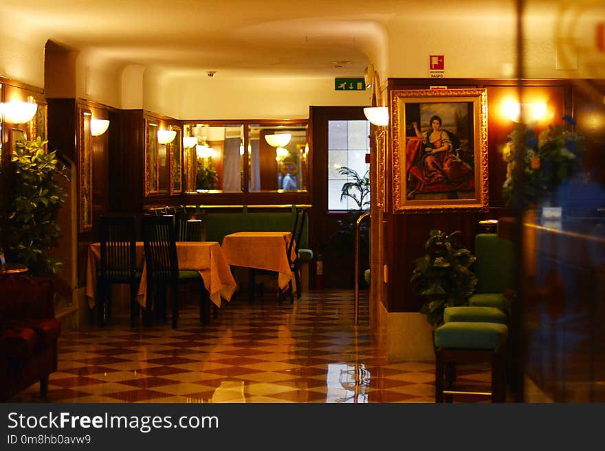 Restaurant, Interior Design, Lobby, Café