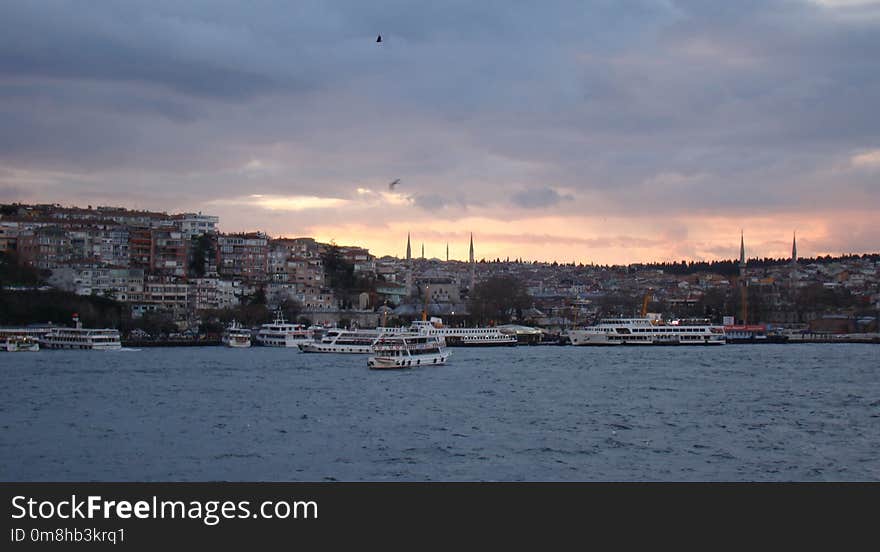 Sky, Sea, Marina, Harbor