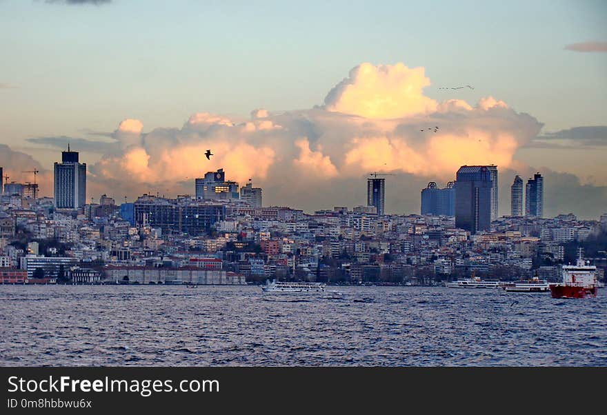 Skyline, City, Sky, Cityscape