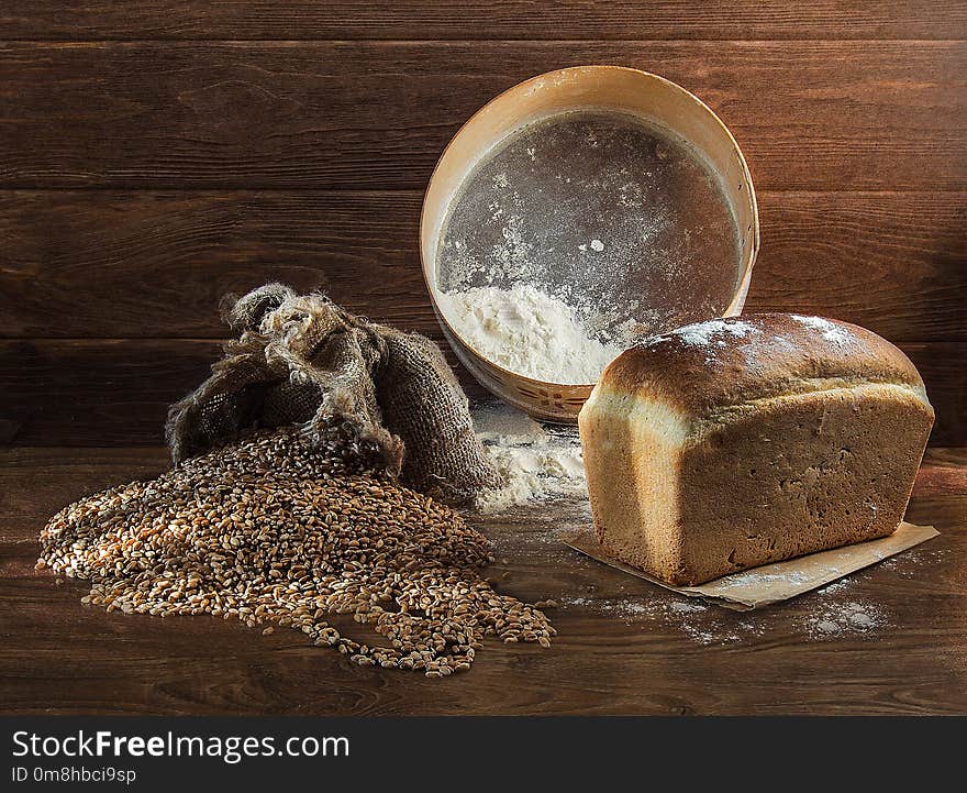 Bread, Whole Grain, Still Life Photography, Rye Bread