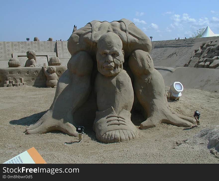 Sculpture, Sand, Historic Site, Stone Carving