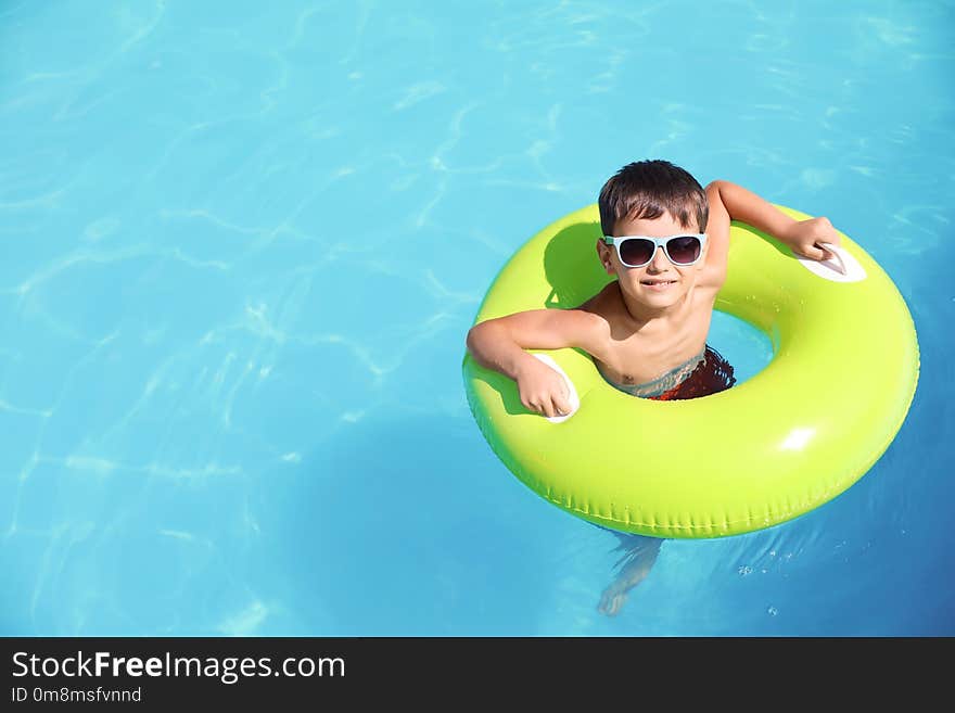 Little Boy With Inflatable Ring