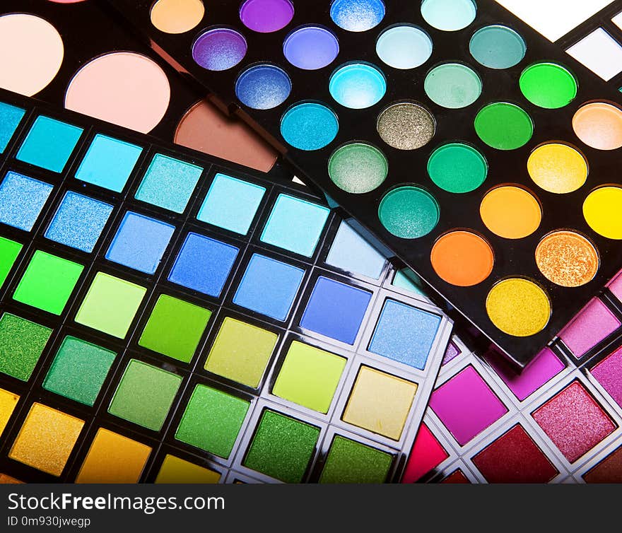 Make-up collection for creative visage close up. Make-up collection for creative visage close up