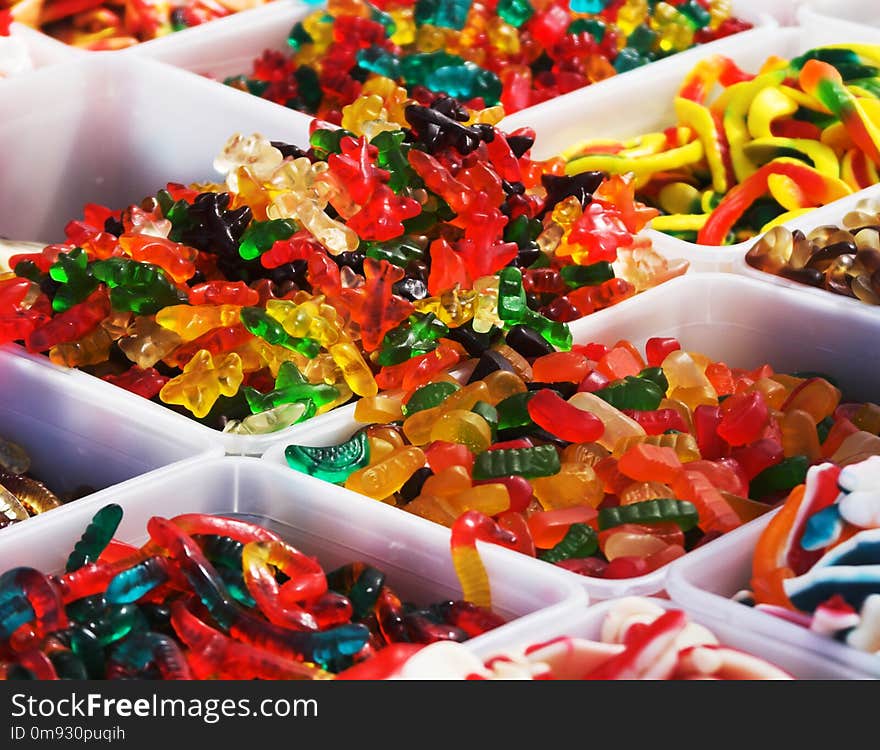 Jelly candy in the shop close up. Jelly candy in the shop close up