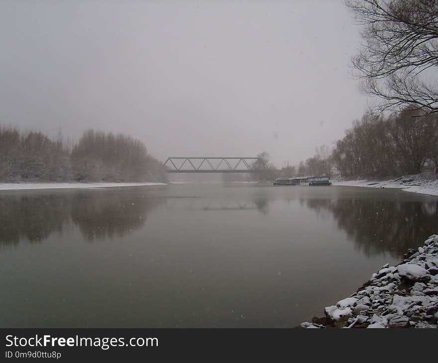 Waterway, Water, Winter, River