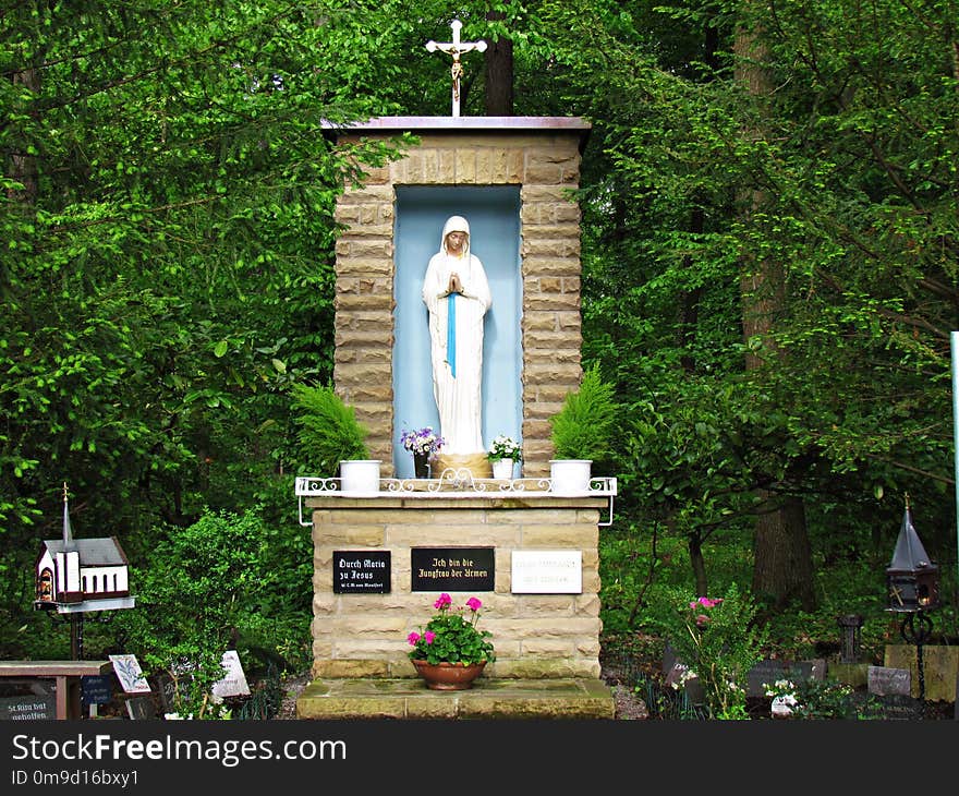 Monument, Statue, Tree, Memorial