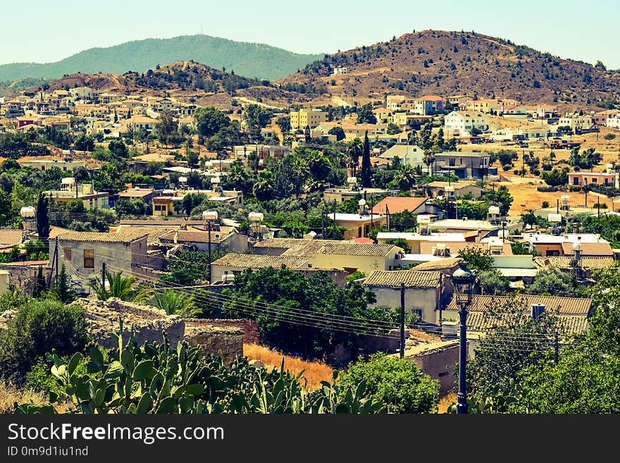 Mountain Village, Village, Residential Area, Sky