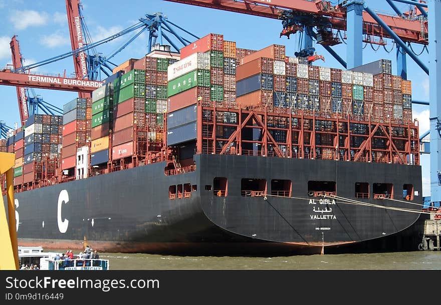 Container Ship, Water Transportation, Panamax, Shipping Container