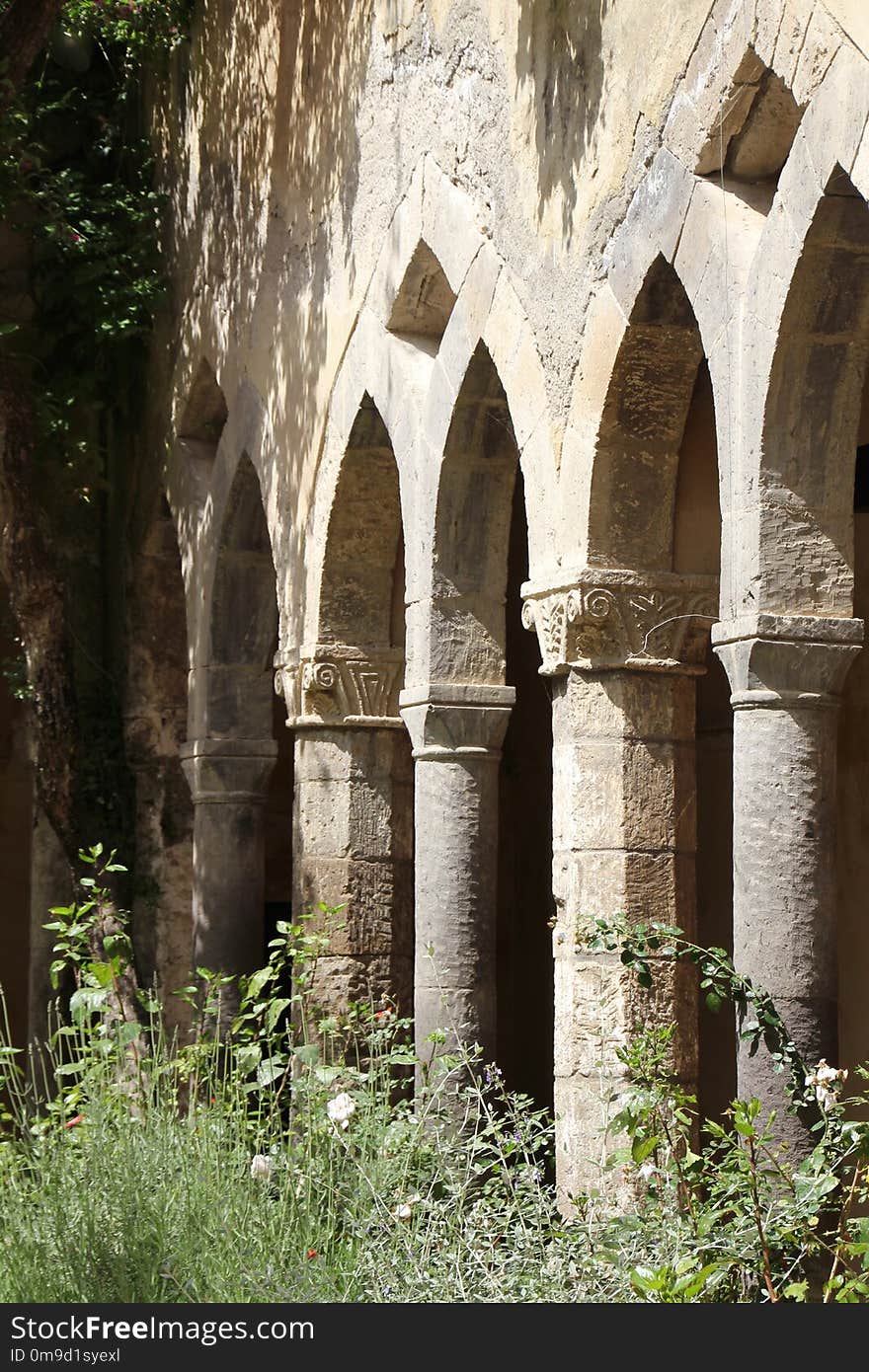 Arch, Ruins, Historic Site, Arcade