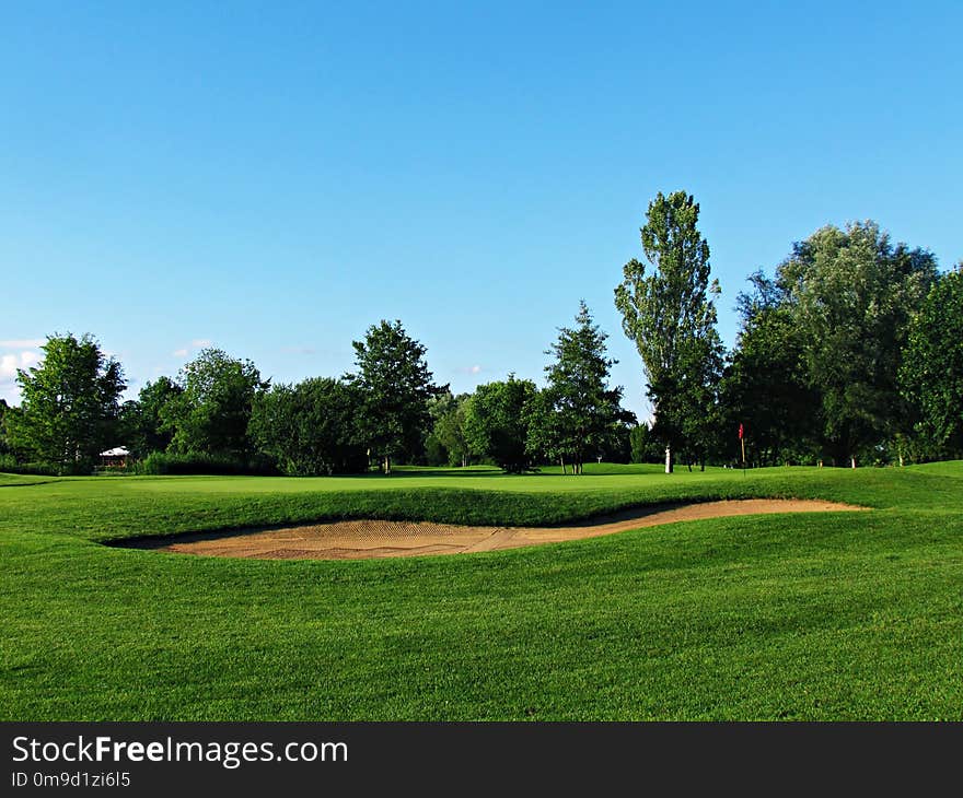 Grassland, Golf Course, Field, Lawn