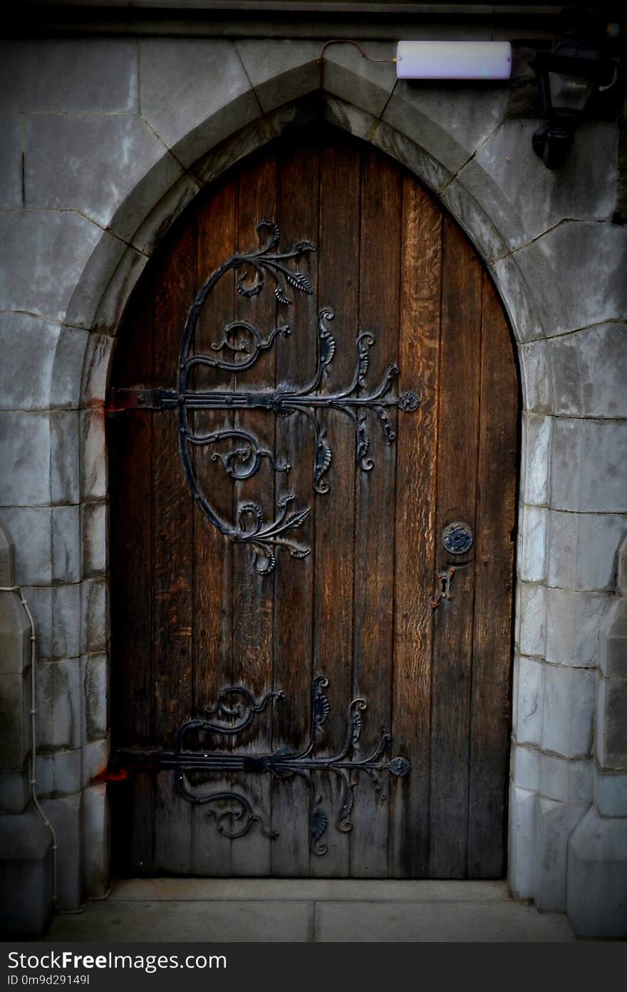 Arch, Door, Wall, Iron