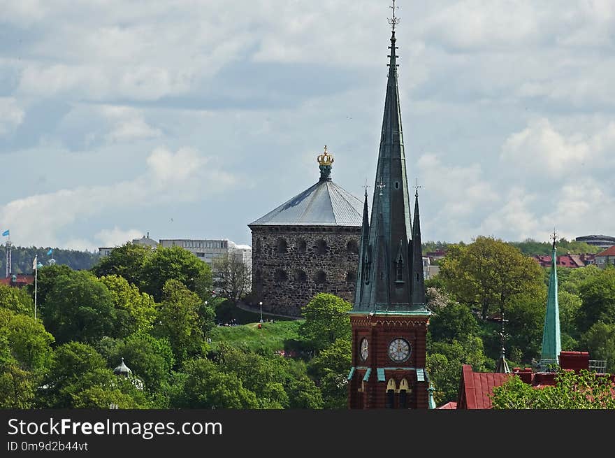 Spire, Steeple, Sky, Landmark