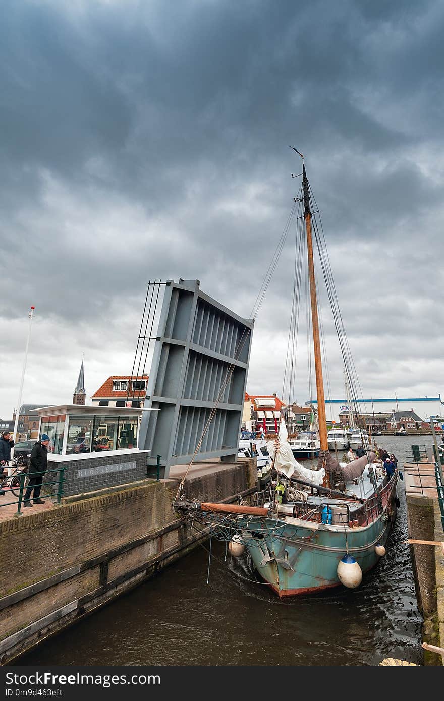 Waterway, Sky, Water, Ship