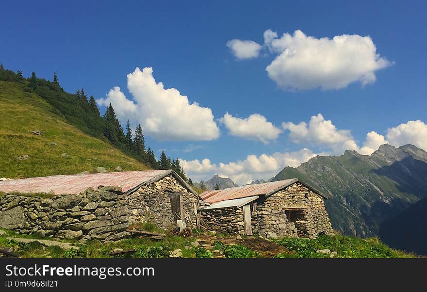 Sky, Cloud, Mountainous Landforms, Mountain