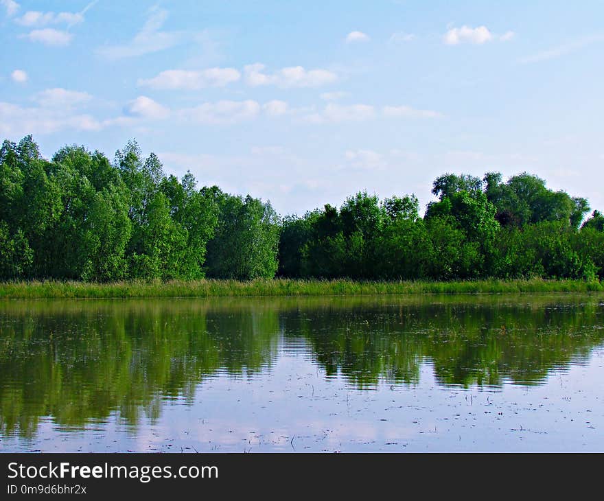 Reflection, Waterway, Sky, Water Resources