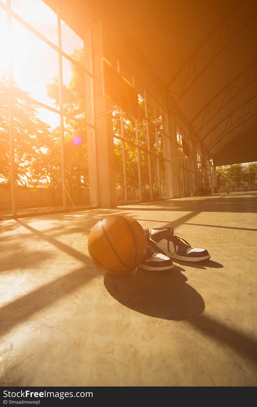 Basketball And Basketball Shoes