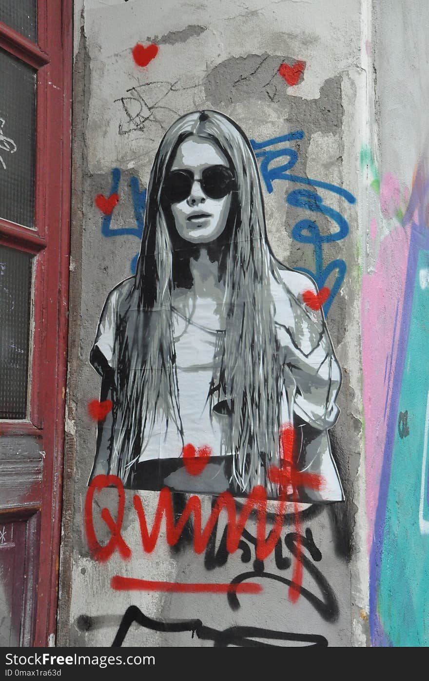 Art, Street Art, Graffiti, Girl