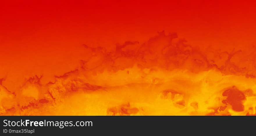 Sky, Orange, Geological Phenomenon, Heat