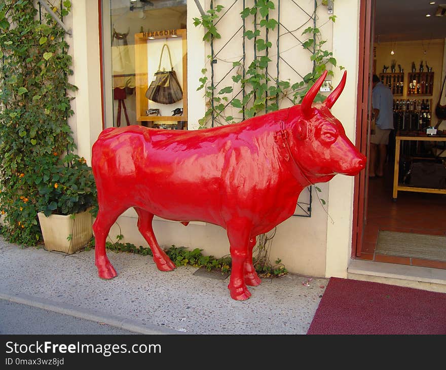 Red, Cattle Like Mammal, Bull, Ox