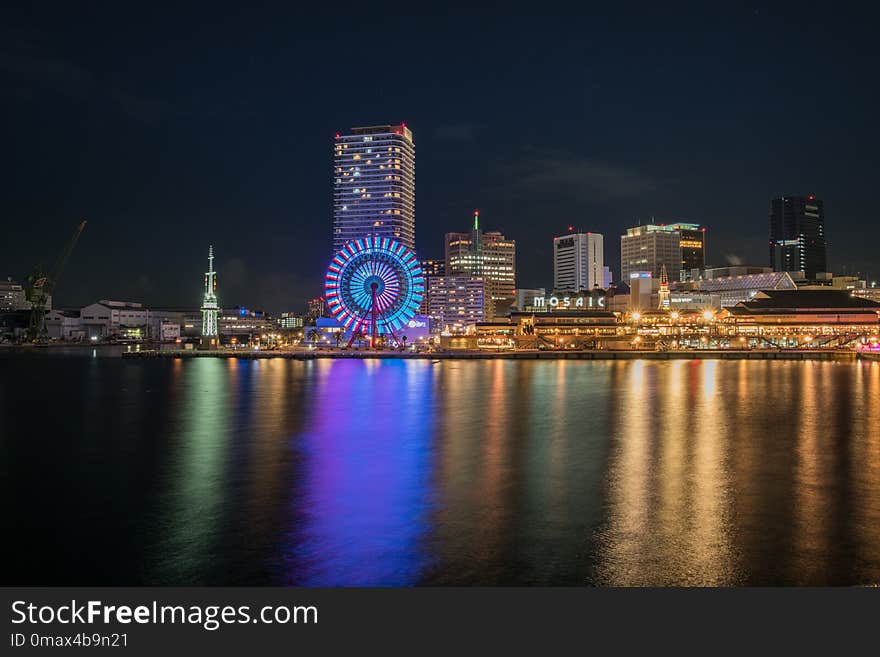 Cityscape, Reflection, Skyline, City