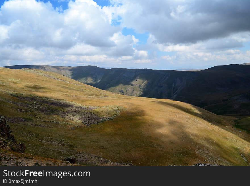 Highland, Sky, Ridge, Mountainous Landforms