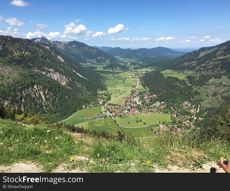 Mountain Village, Mountainous Landforms, Mountain Range, Mountain