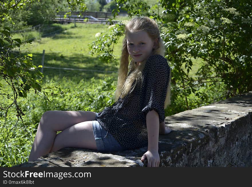 Photograph, Sitting, Tree, Beauty