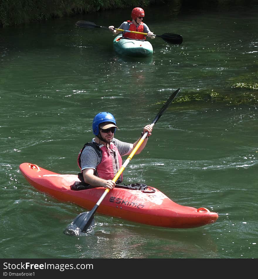 Waterway, Kayak, Water, Oar