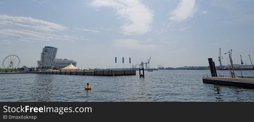 Waterway, Skyline, Sky, River