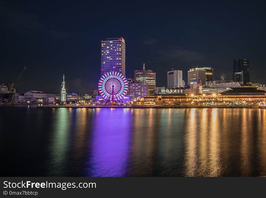 Cityscape, City, Reflection, Skyline