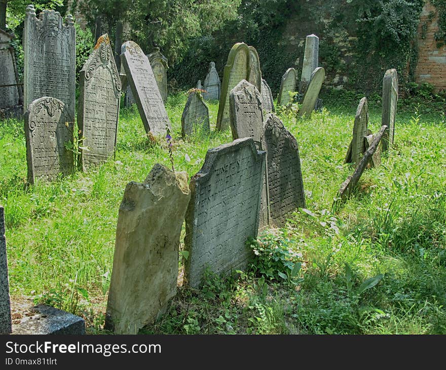 Grave, Cemetery, Headstone, Grass