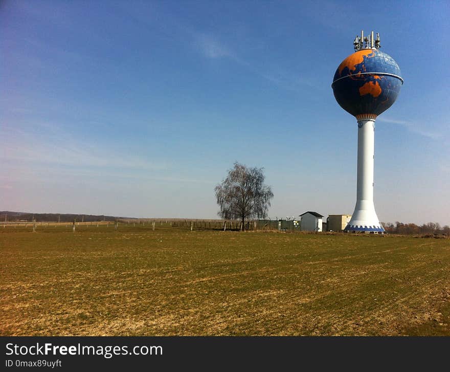 Field, Sky, Grassland, Prairie