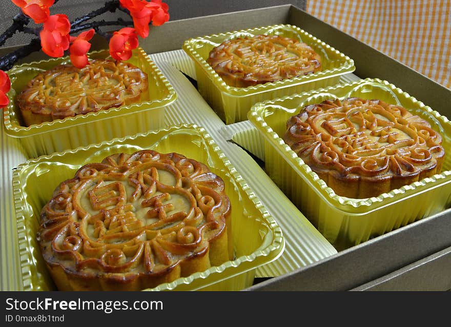 Baked Goods, Food, Mooncake, Finger Food