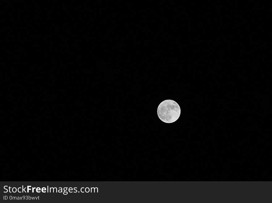 Black, Moon, Night, Atmosphere