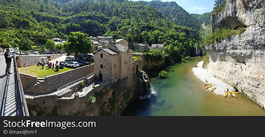 Tourist Attraction, Mountain, Village, Watercourse