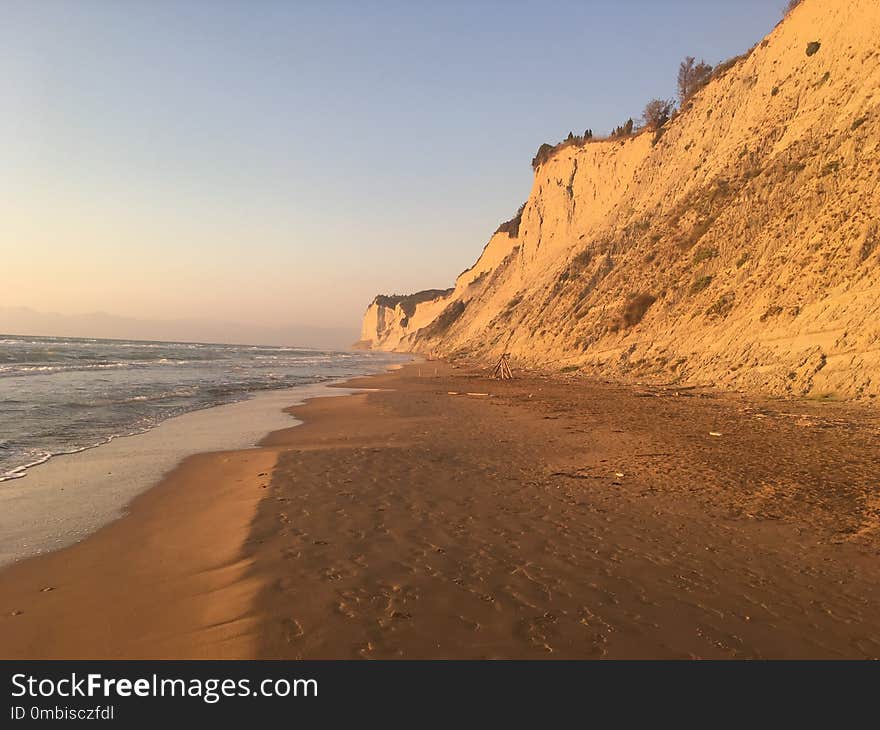 Coast, Cliff, Sky, Sea