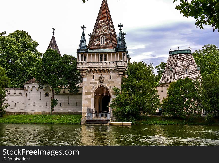 Waterway, Château, Tree, Water Castle