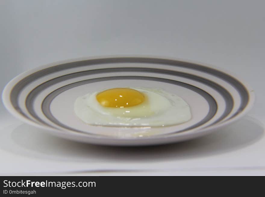 Egg, Dish, Dishware, Fried Egg