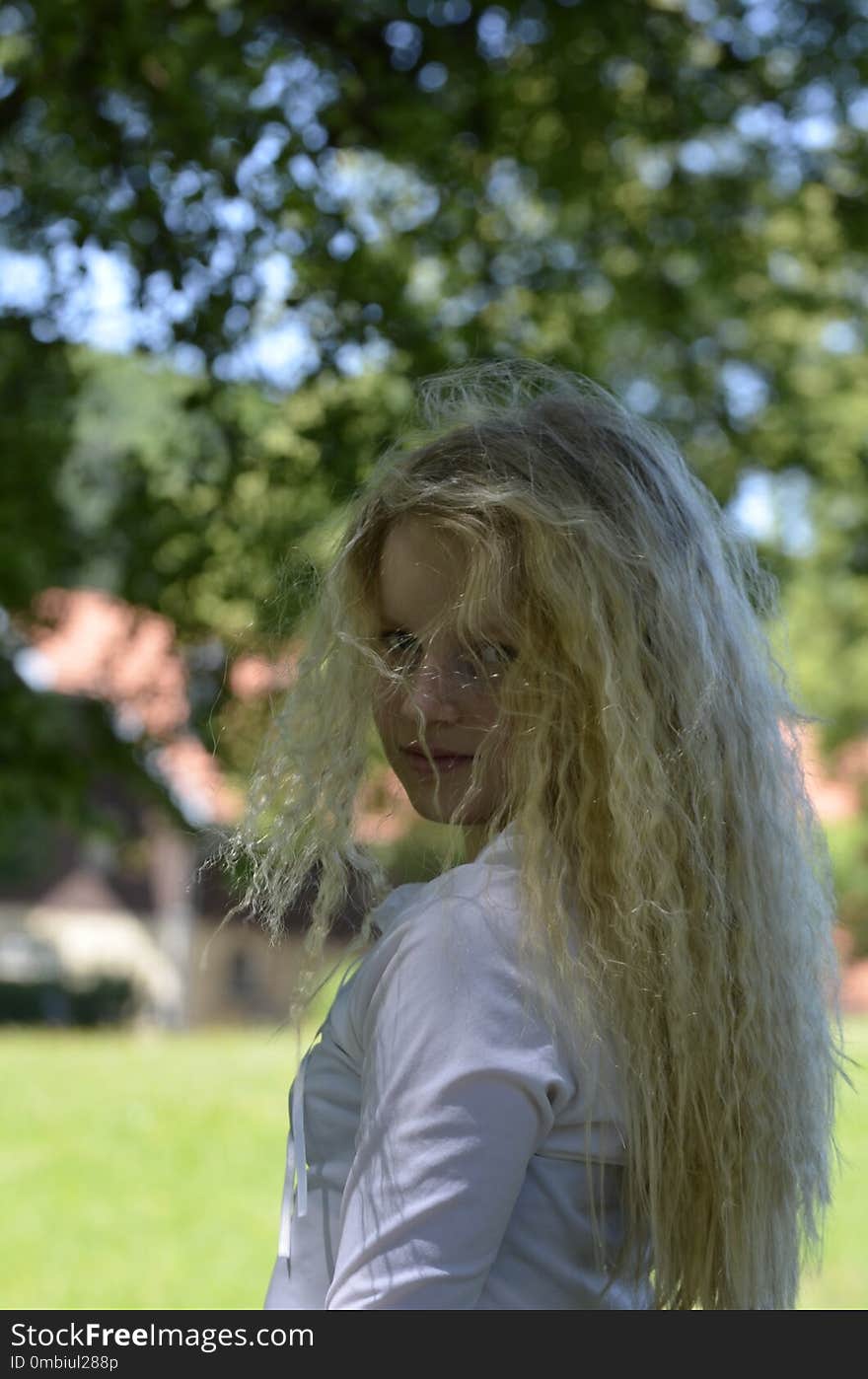 Hair, Grass, Human Hair Color, Tree