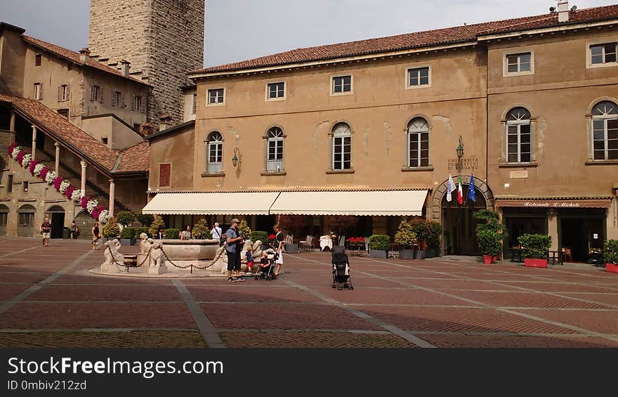 Town, Town Square, Landmark, Plaza