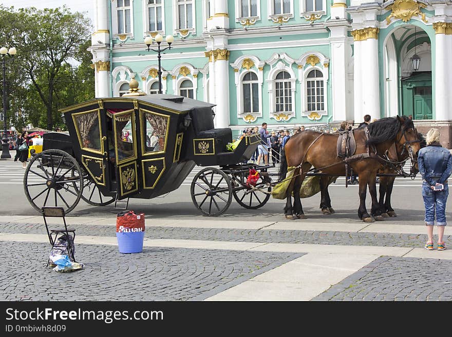 Carriage, Horse And Buggy, Mode Of Transport, Coachman